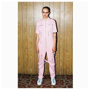 MADEME NYC Overdyed Pink Bondage Jumpsuit
